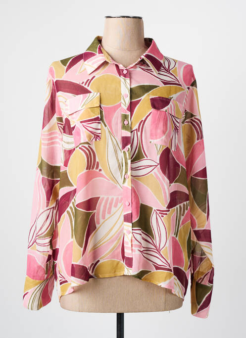 Cămașă imprimeu floral mâneci lungi roz MOLLY BRACKEN femme