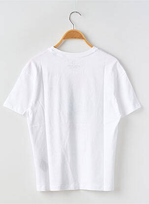 Tricou elasticitate mâneci scurte alb JACK & JONES băiat
