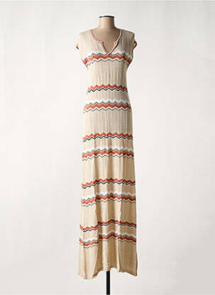 Rochie lungă bej CREAM femeie