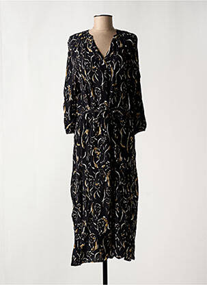 Rochie lungă mâneci lungi mâneci lungi negru GEISHA femeie