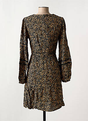 Rochie midi imprimeu fantezie mâneci lungi negru GARCIA femeie