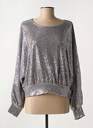 Top argintiu MOLLY BRACKEN femeie