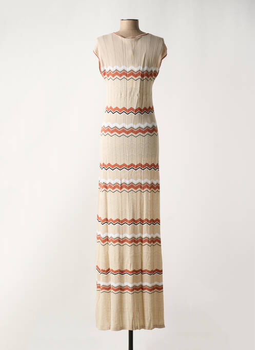 Rochie lungă bej CREAM femeie