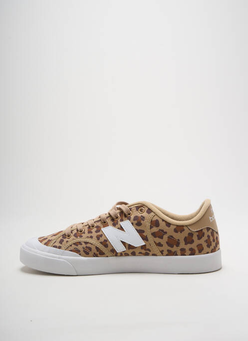 Adidași imprimare toc plat până la 3 cm bej NEW BALANCE femme