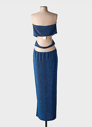 Rochie lungă fără mâneci fără mâneci albastru KARMA KOMA femeie