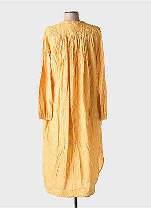 Rochie midi mâneci lungi mâneci lungi galben LEON & HARPER femeie