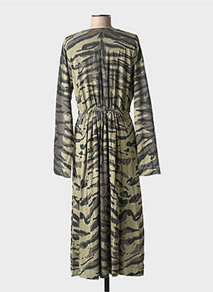 Rochie midi mâneci lungi mâneci lungi verde LEON & HARPER femeie