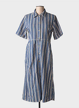 Rochie midi mâneci scurte mâneci scurte albastru NUDIE JEANS CO femeie