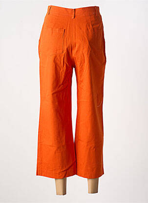 Pantalon 7/8 țesătură poplin mărime normală portocalie LEON & HARPER femeie