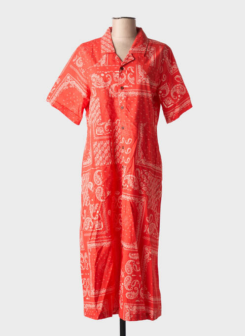 Rochie midi roșu NUDIE JEANS CO femeie