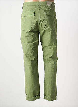 Pantalon drept țesătură poplin mărime normală verde DSTREZZED bărbat