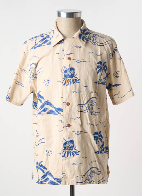 Cămașă cu mâneci scurte bej NUDIE JEANS CO bărbat