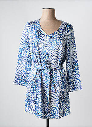 Rochie scurtă mâneci lungi mâneci lungi albastru ARELINE femeie
