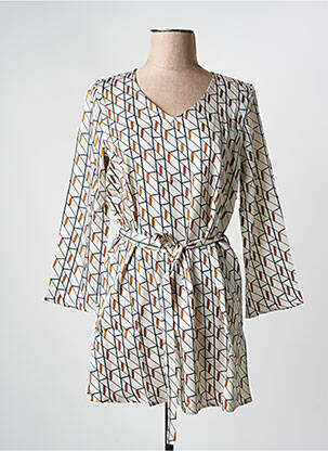 Rochie scurtă bej ARELINE femeie