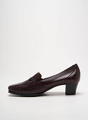 Mocasini țesătură satinată toc de 4 la 6 cm violet FLEXELL femeie