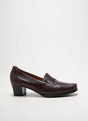Mocasini țesătură satinată toc de 4 la 6 cm violet FLEXELL femeie