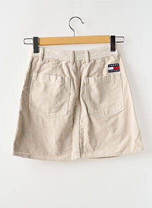 Fustă scurtă buzunare bej TOMMY HILFIGER femeie