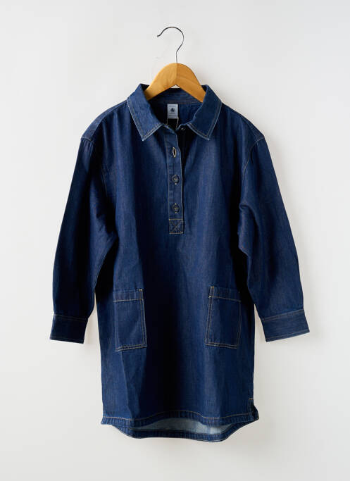 Rochie midi albastru PETIT BATEAU fată