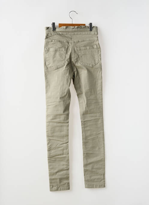 Pantalon slim verde TAPE À L'OEIL fată