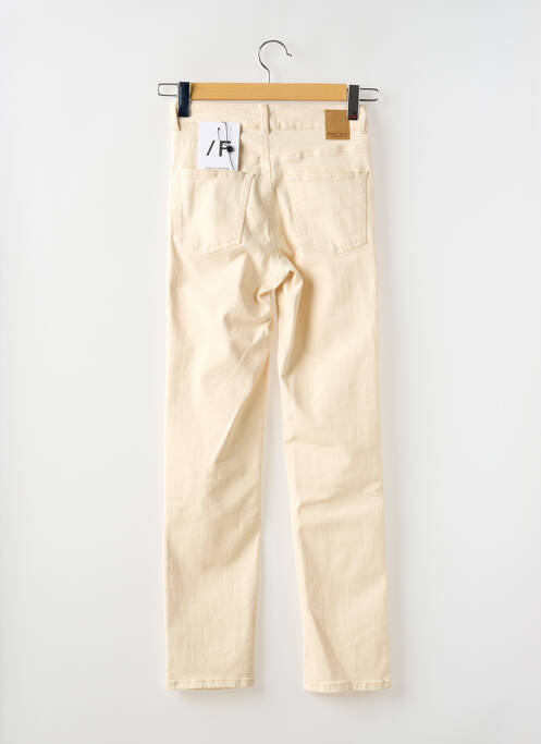 Blugi cu croială slim bej PIECES femeie