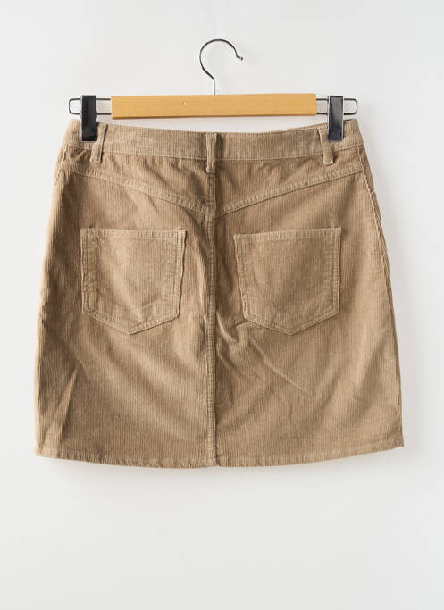 Fustă scurtă maro KNOWLEDGE COTTON APPAREL femeie
