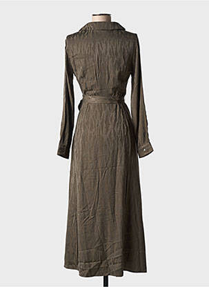Rochie lungă mâneci lungi mâneci lungi verde VILA femeie