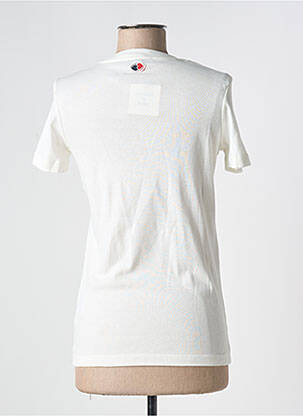 Tricou serigrafie mâneci scurte bej LA PETITE FRANCAISE femeie