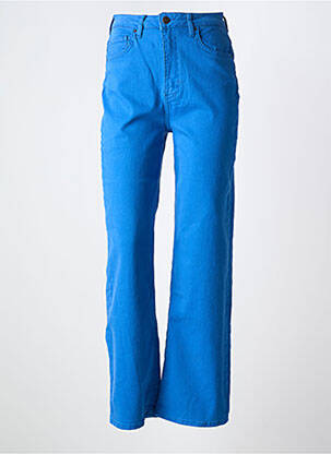 Blugi cu croială largă albastru PIECES femeie