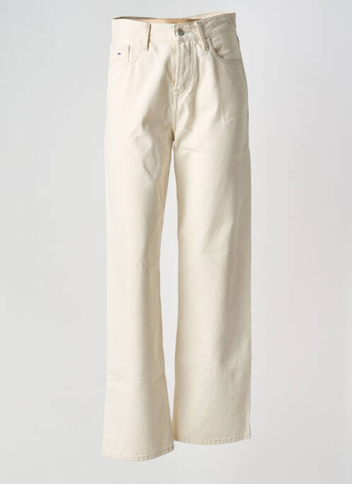 Blugi cu croială largă bej TOMMY HILFIGER femeie