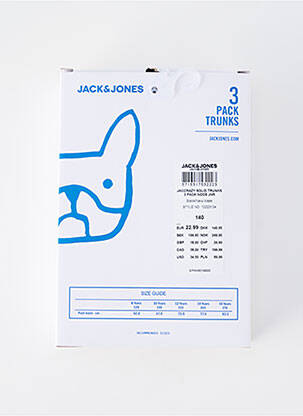 Boxer elastic în talie albastru JACK & JONES băiat