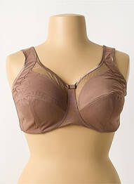 Sutien efect material satinat maro ANITA femme