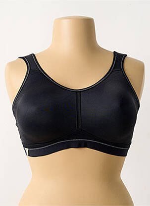 Sutien fără armatură sutien cupe întregi cu decolteu înalt negru ROSA FAIA femme