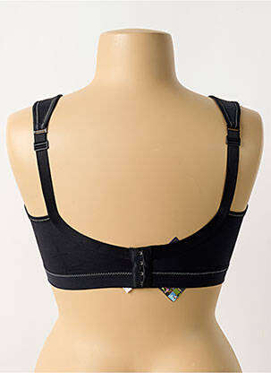 Sutien efect material satinat sutien cupe întregi cu decolteu înalt negru ROSA FAIA femeie