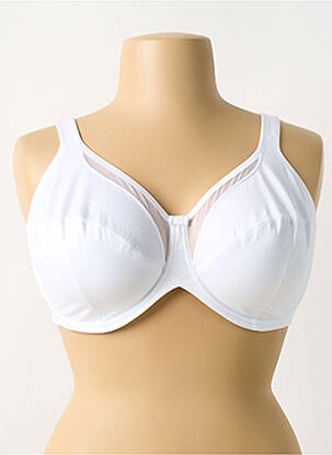 Sutien efect material satinat top sutien modelat alb ANITA femeie