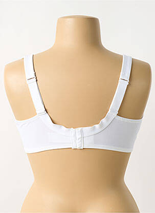 Sutien efect material satinat top sutien modelat alb ANITA femeie