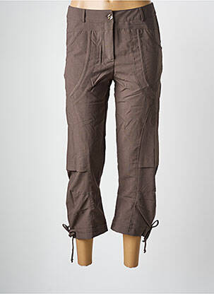 Pantalon trei sferturi maro ARELINE femeie