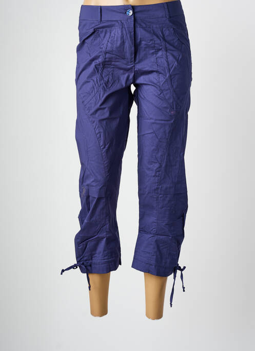 Pantalon trei sferturi albastru ARELINE femeie