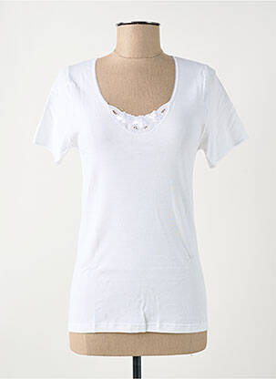 Top/caraco broderie alb ACHEL femeie