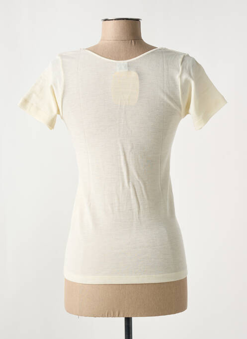 Top mâneci scurte mâneci scurte bej MORETTA femme