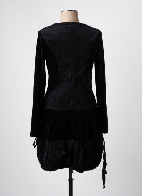 Rochie midi mâneci lungi mâneci lungi negru ARELINE femme