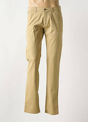 Pantalon chino țesătură poplin talie joasă bej BRUNO SAINT HILAIRE bărbat
