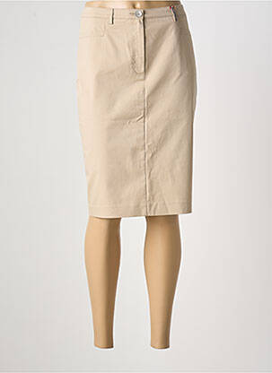 Fustă midi bej JOCAVI femeie