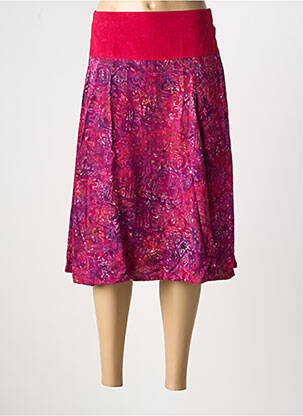 Fustă midi roșu C. BY BEA femeie