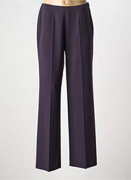Pantalon drept țesătură crep talie înaltă violet TONI femme