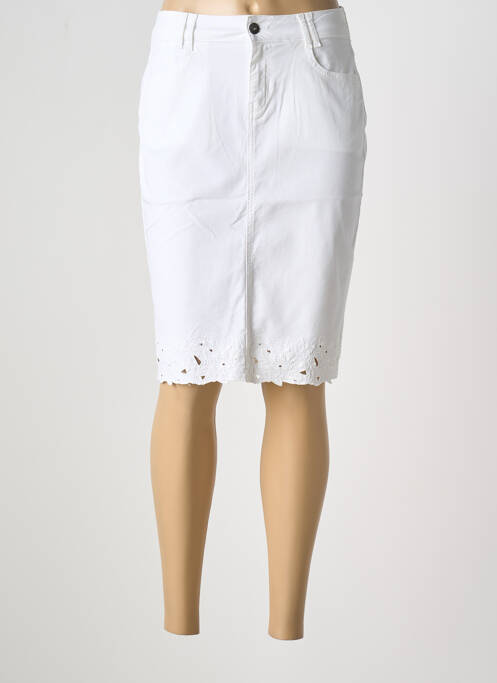 Fustă midi alb MERI & ESCA femeie