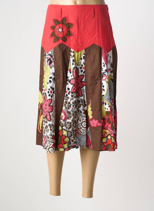 Fustă midi roșu CLODINE femeie