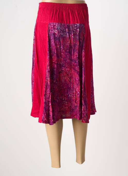 Fustă midi roșu C. BY BEA femeie