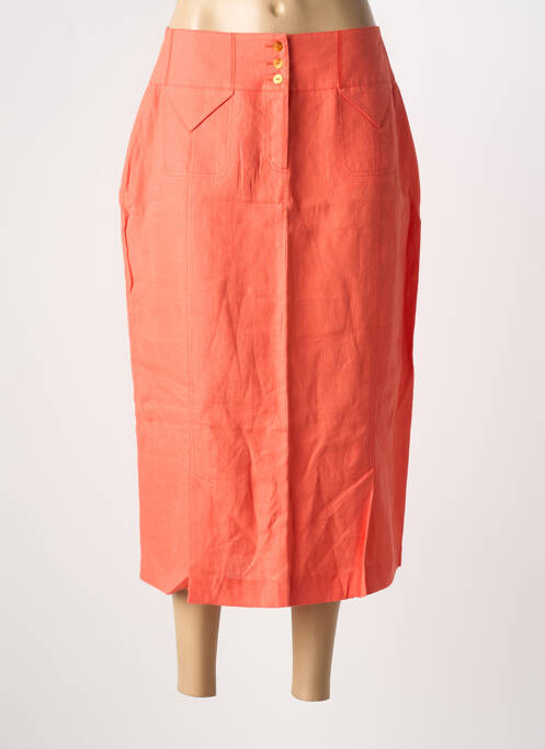 Fustă lungă țesătură crep portocaliu PIER BÉ femme