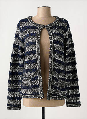 Vestă cu mâneci lungi albastru LOU LOU BY NALO femeie