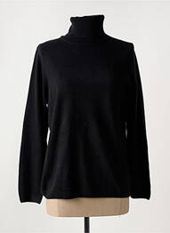 Pulover cu guler înalt elasticitate mâneci lungi negru CASHMERE FEELING femme